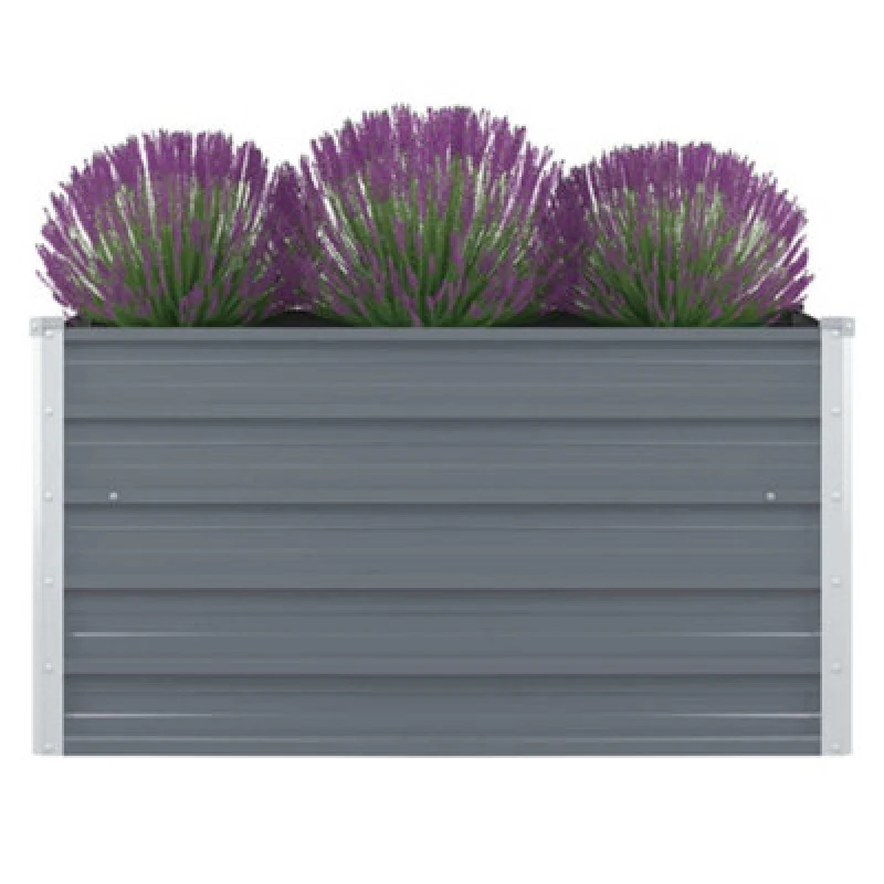 Image of VIDAXL Vidaxl - Raised Garden Bed 100x100x45cm Galvanised Steel Grey 8719883756646