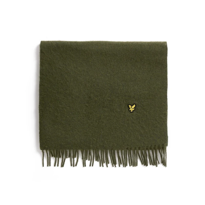 Image of Lyle and Scott Plain Scarf Green male One Size