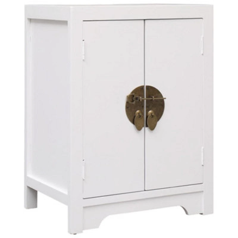 Image of VIDAXL Bedside Cabinet White 38x28x52cm Paulownia Wood vidaXL 284073