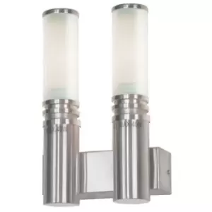 Image of Linea Verdace Inox 2 Light Outdoor Modern Wall Light Aluminum IP44