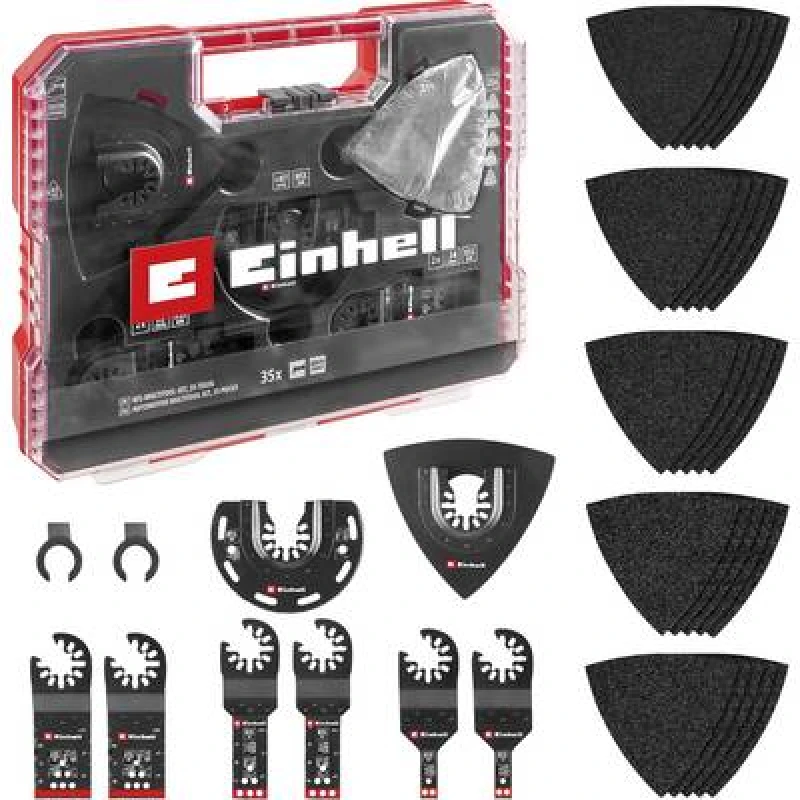 Image of Einhell 35 Piece OIS Oscillating Multi Tool Accessory Set for Metal in XL Plus Case 49708135