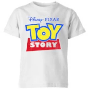Image of Toy Story Logo Kids T-Shirt - White - 3-4 Years