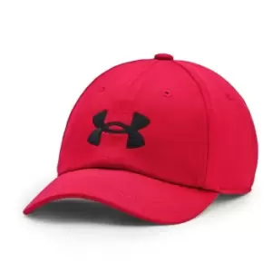 Image of Under Armour Armour Blitzing Adjustable Baseball Cap - Red