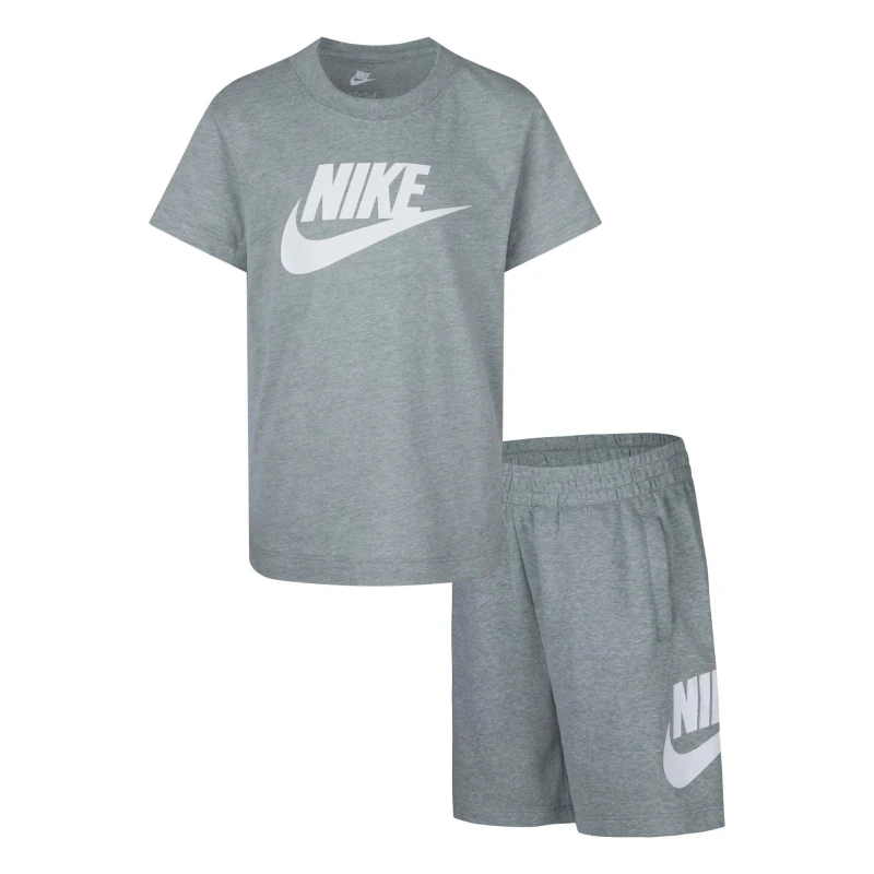 Image of Nike T-Shirt and Shorts Set Infants Grey Heather male 4-5 Yrs