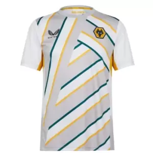 Image of Castore Wolves Short Sleeve T-Shirt Mens - Silver