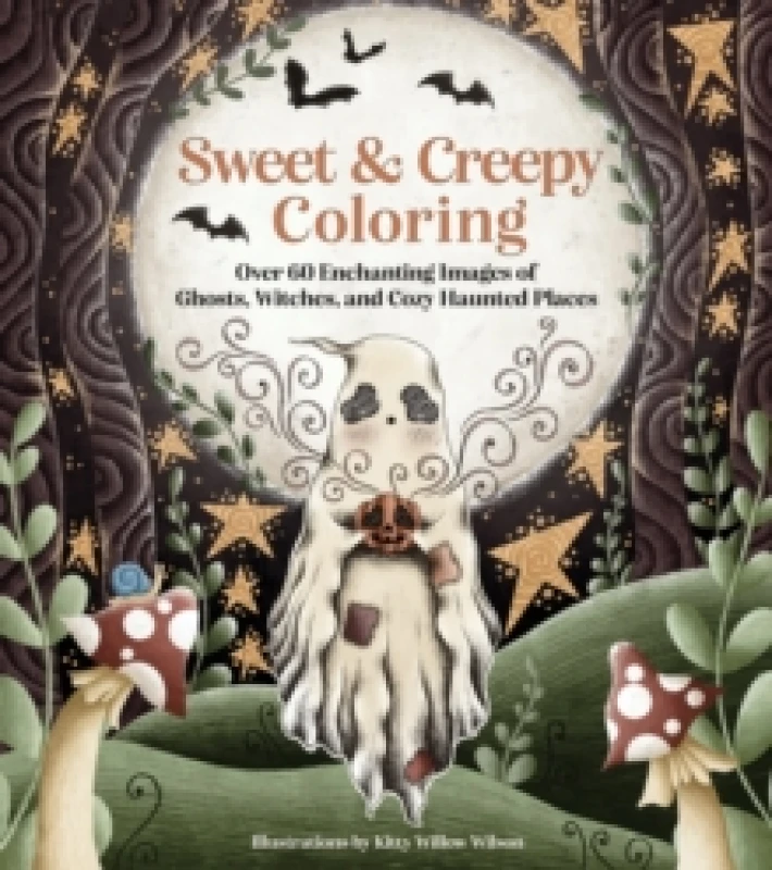 Image of Sweet & Creepy Coloring : Over 60 Enchanting Images of Ghosts, Witches, and Cozy Haunted Places Paperback / softback