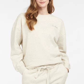Image of Barbour Womens Rosie Relaxed Lounge Crew - Ecru - L