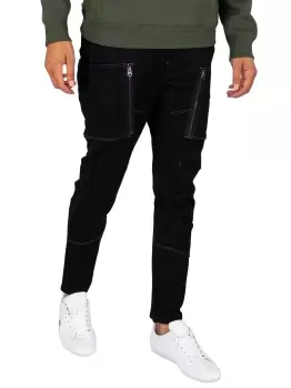 Image of Zip Pocket 3D Skinny Cargo Trousers