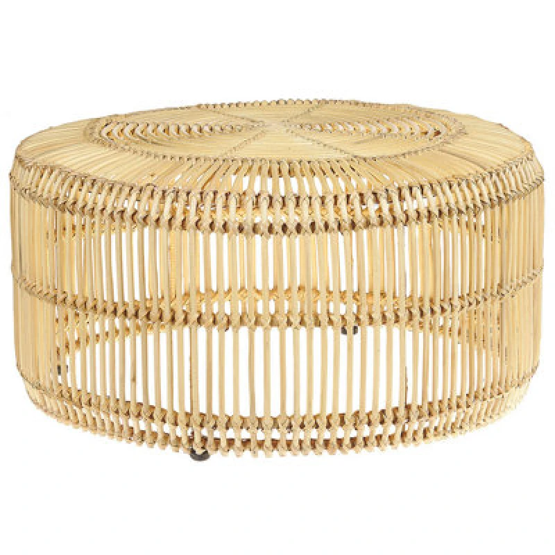 Image of Beliani Coffee Table Limni Rattan Light Brown