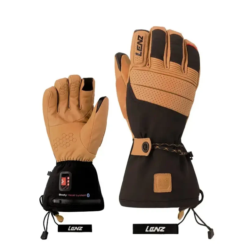 Image of Heated gloves with finger caps Lenz 9.0 Marron Male Taille 11