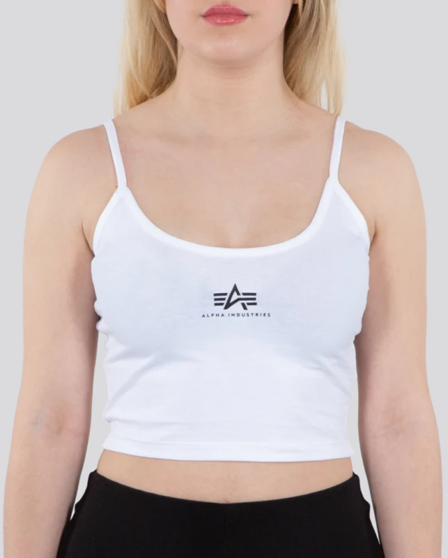 Image of Alpha Industries Basic Crop SL Ladies Top, white, Size XL for Women