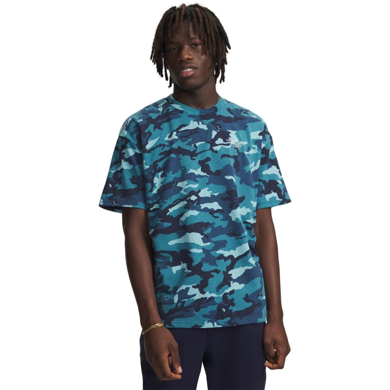 Image of Under Armour UA Ath Dpt AOP SS Blue/White male S