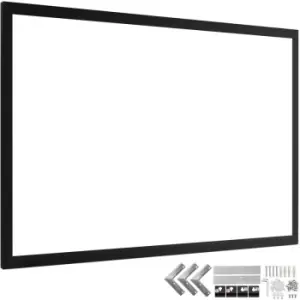 Image of VEVOR 100" 16:9 4K HD Aluminum Frame Portable Projector Screen