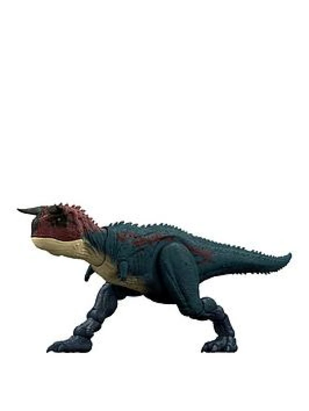 Image of Mattel Jurassic World Dinosaur Action Figure Running & Biting Carnotaurus with Roar Sounds Charge N Chomp Digital Play JKG85