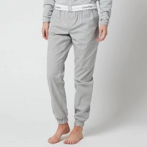 Image of Calvin Klein Womens Modern Cotton Woven Joggers - Grey Heather - S