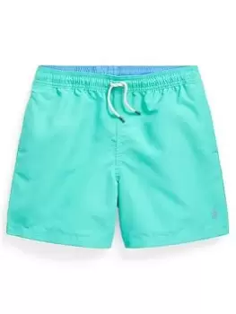 Image of Ralph Lauren Boys Traveller Swim Shorts - Sunset Green, Size Age: 16 Years=Xl