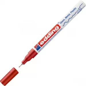 Image of Edding 4-780-9-002 Extra Fine Bullet Tip Paint Marker E-780 Red