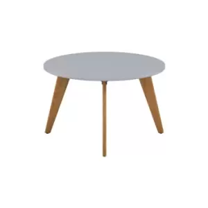 Image of Plateau Office Round Meeting Table - 1200mmX740mm - Grey