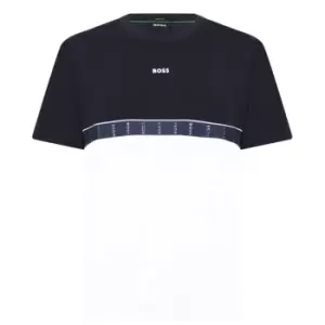 Image of Boss Boss Tape T-Shirt Mens - Blue