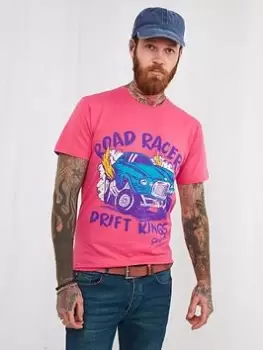Image of Joe Browns Drift King Tee - Pink, Size L, Men