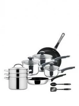 Image of Prestige Everyday Stainless Steel 10 Piece Pan Set