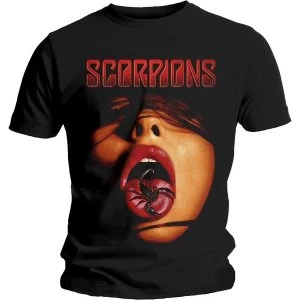 Image of Scorpions - Scorpion Tongue Unisex Medium T-Shirt - Black
