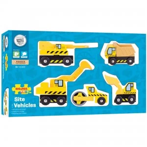 Image of Bigjigs Rail Site Vehicles Set