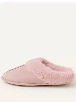Image of Accessorize Suedette Mule, Pink Size M Women