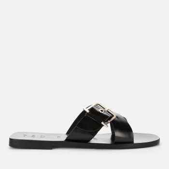 Image of Ted Baker Womens Joseei Flat Sandals - Black - UK 3