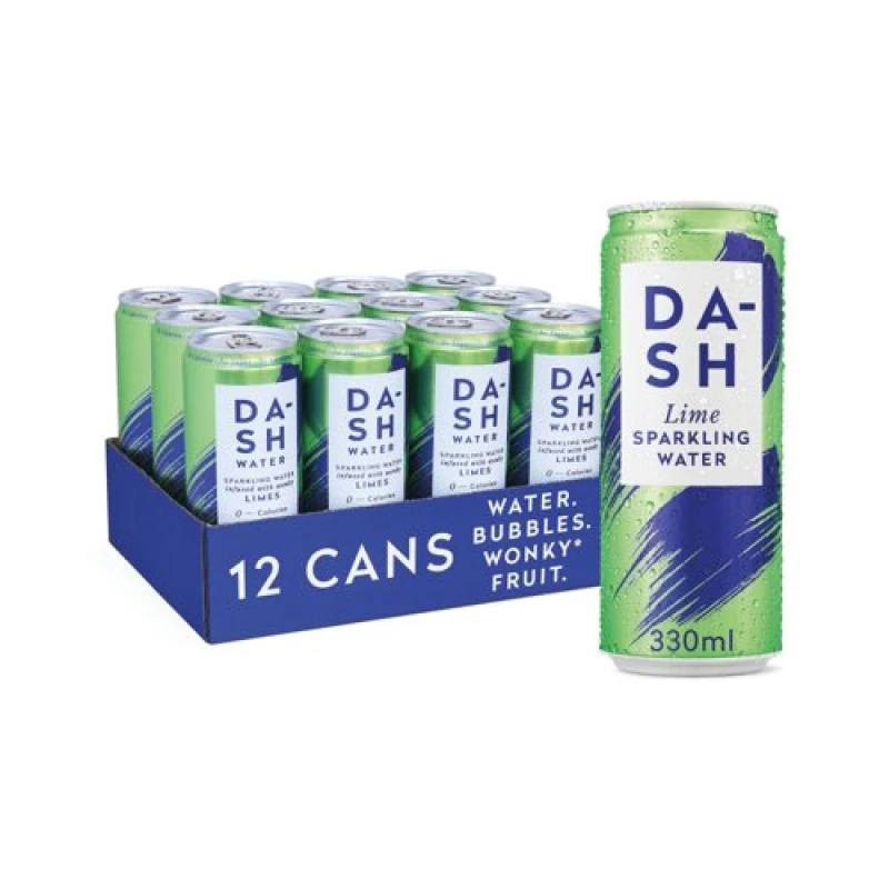 Image of Dash Lime Sparkling Water 330ml (12 Pack) DBL007