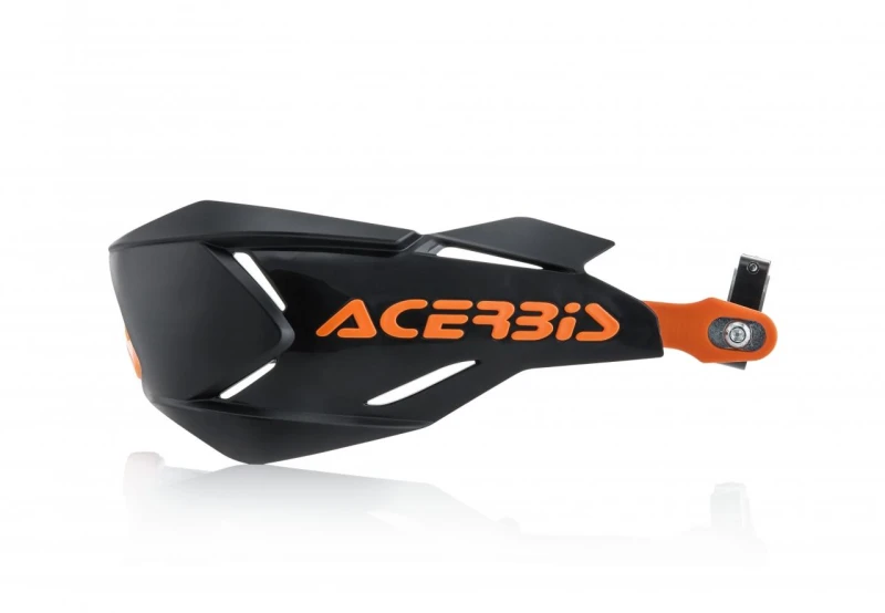 Image of 0022397.313 - Acerbis X-Factory Hand Guards - Black/ Orange 0022397.313