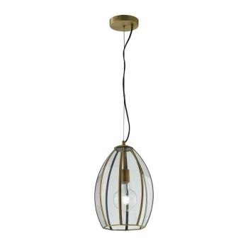 Image of Fan Europe Lighting - Fan Europe Chester - Dome Ceiling Pendant, Brass, E27