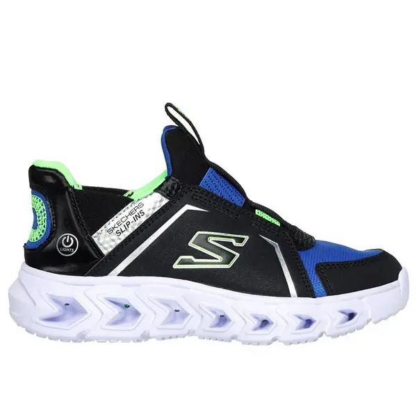 Image of Skechers Slip-Ins: Hypno-Flash 2.0 - Brisk-Brights Slip On Trainers C11 (28.5) Black 02392503110