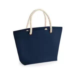 Image of Westford Mill Nautical Beach Bag (One Size) (French Navy)