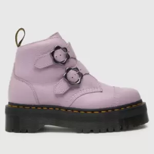 Image of Dr Martens Lilac Devon Flower Boots