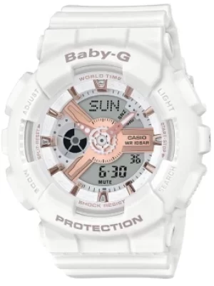 Image of Casio Baby-G White Strap Watch BA-110RG-7AER