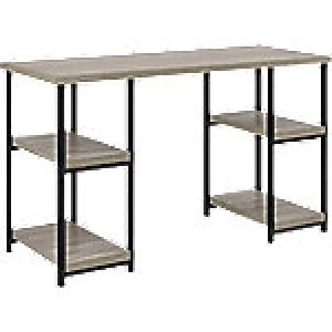Image of Alphason Desk 9832096PCOM Weathered Oak, Black 1,207 x 457 x 735 mm