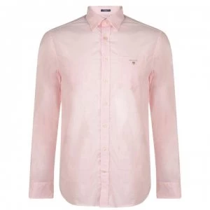 Image of Gant Gant Long Sleeved Poplin Shirt Mens - Rose 629