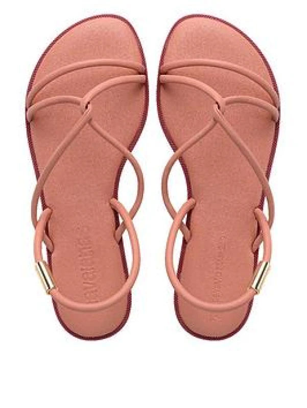 Image of Havaianas Una Manga Sandals Pink Women 35 (2.5 to 3);36 (3.5);37 (4);38 (5);39 (5.5 to 6);40 (6.5)