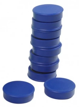 Image of Q Connect Magnets 25mm Blue Pk10
