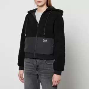 Image of Emporio Armani EA7 Womens Sherpa Jacket - Black - M