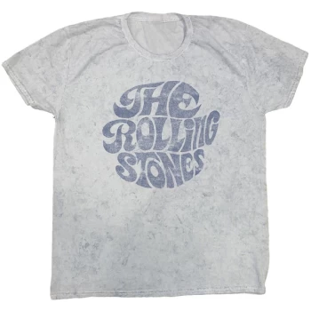 Image of The Rolling Stones - 70's Logo Unisex Small T-Shirt - White