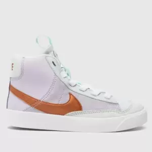 Image of Nike Lilac Blazer Mid 77 Se D Girls Junior Trainers