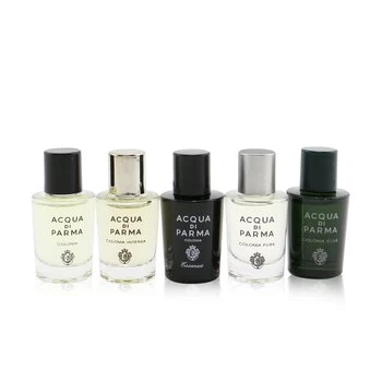 Image of Acqua di Parma Gift Set 5ml Colonia EDC, 5ml Colonia Pura EDC + 5ml Colonia Essenza EDC + 5ml Colonia Club EDC + 5ml Colonia Intensa EDC