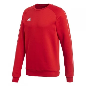 Image of adidas Core 18 Sweatshirt Mens - Power Red / White