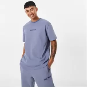 Image of Jack Wills Jacquard T-Shirt - Blue