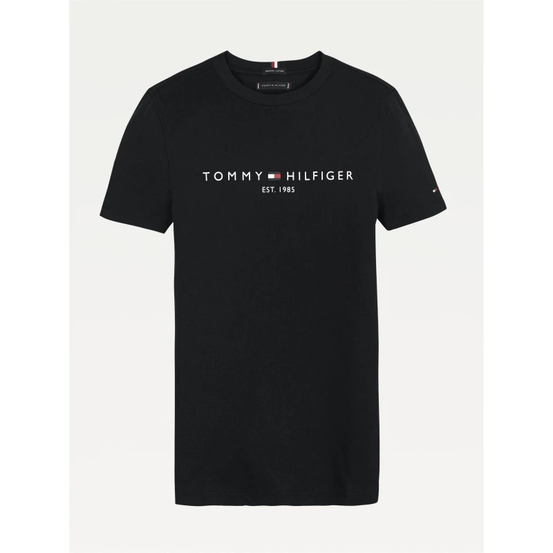 Image of Tommy Hilfiger Essential T Shirt Juniors Black BDS unisex 10 Yrs