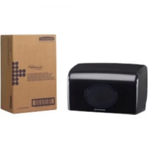 Image of AQUARIUS Toilet Roll Dispenser Small Roll Plastic Black