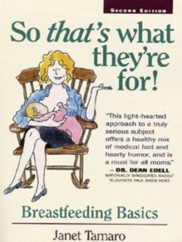 Image of So Thats What Theyre For by Janet Tamaro Paperback