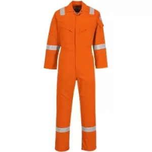 Image of Portwest - FR50 Orange Sz M Regular Flame Resistant Anti-Static Boiler Suit Coverall Overall
